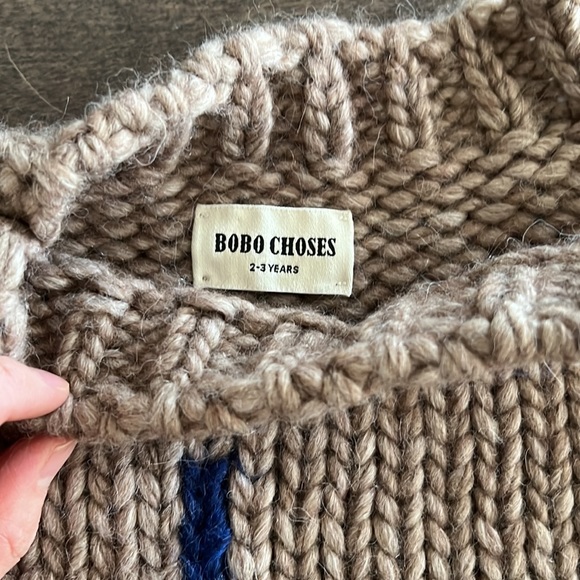 Bobo Choses Taupe Wool-Blend Sweater 2-3y - Picture 6 of 6